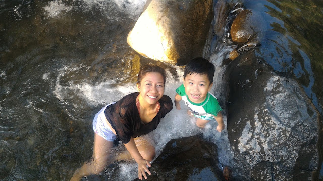 Zambales waterfall at Subic Karen and Jacob at Balon Falls