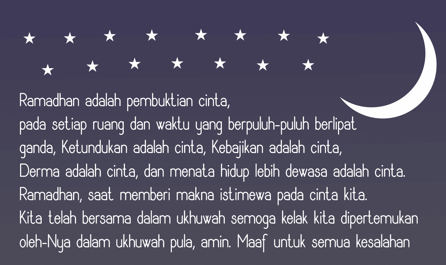 Kalimat Mutiara Ucapan Maaf Menjelang Puasa Ramadhan Gambar | Kumpulan
