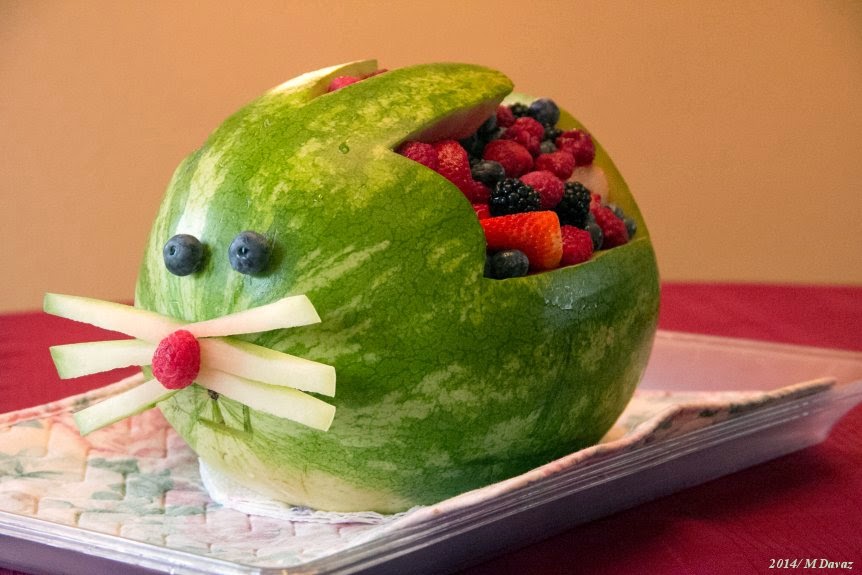 AuralArtists Bunny Fruit Basket