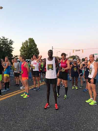 Wilson Komen at the start of the 2017 Parks Half Marathon