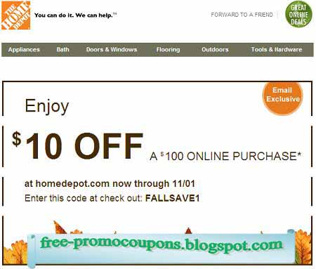 Printable Coupons 2018: Home Depot Coupons