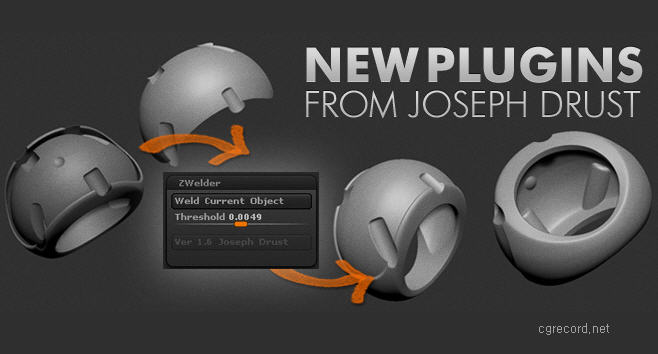 how to weld primatives together zbrush