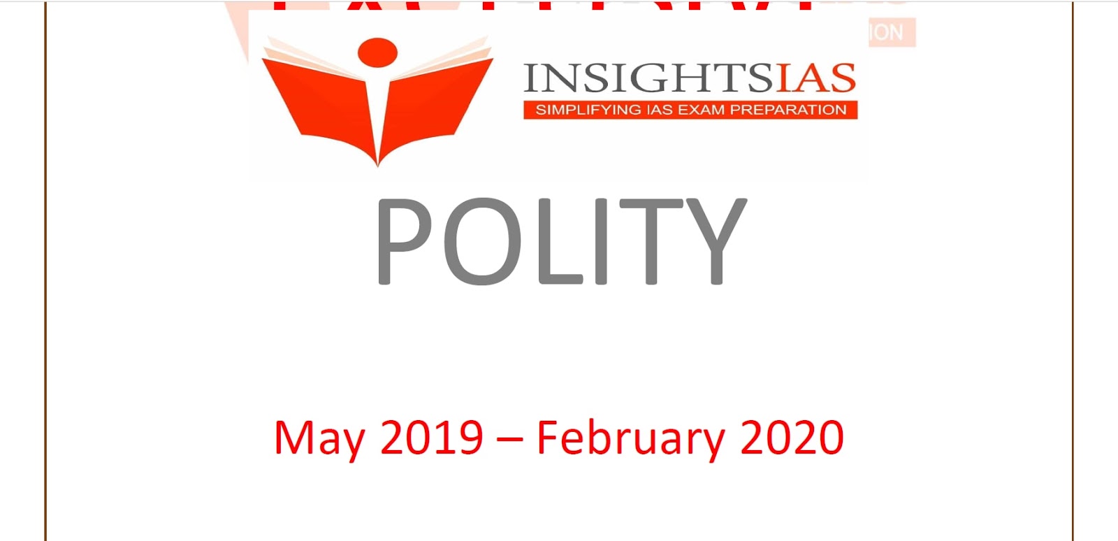 Insights IAS Polity