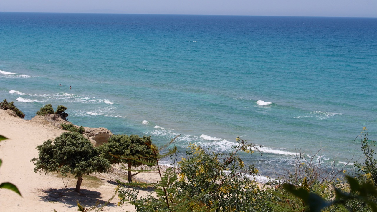Traumhafter Strand auf dem Kefalos auf der Insel Kos, Griechenland Traumhafter Strand auf dem Kefalos auf der Insel Kos, Griechenland