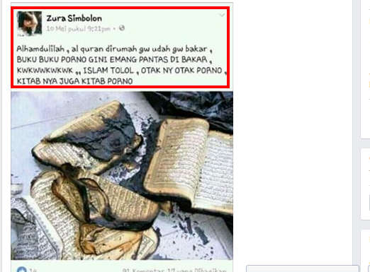 HEBOH !!! Bagaimana Sikap Kita Sebagai Muslim Jika Ada Remaja Yang Membakar Al Qur`an Atau Menghina Islam