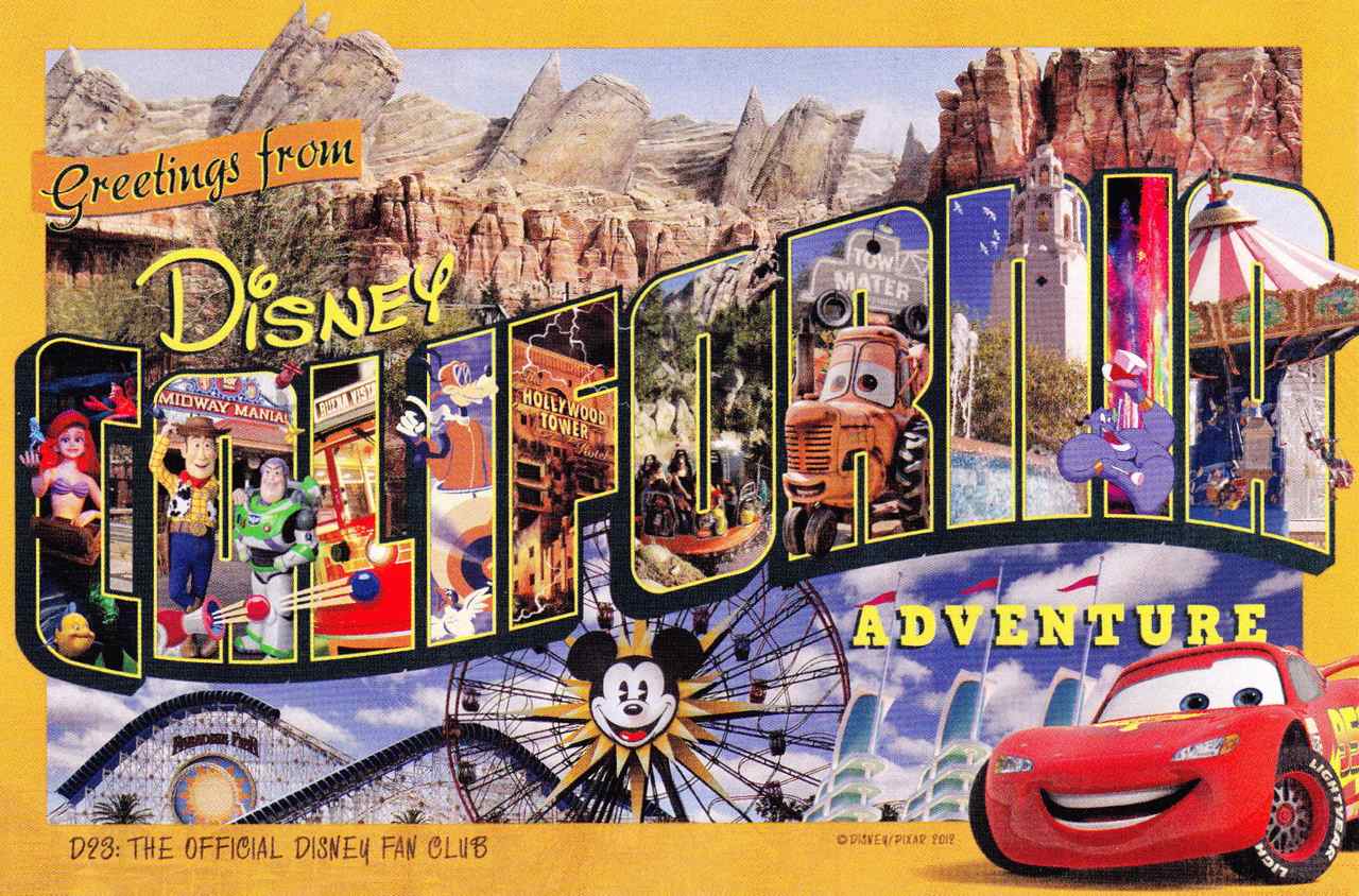 Sundry Collectibles D23 Radiator Springs Postcard