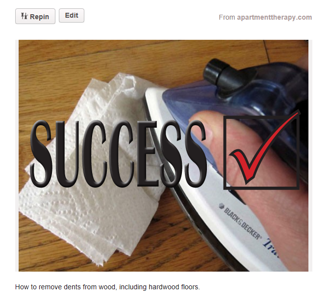 Fix Dents In Wood The Pinteresting Truth