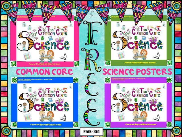 FREE Common Core Science Posters for PreK-3rd Grade
