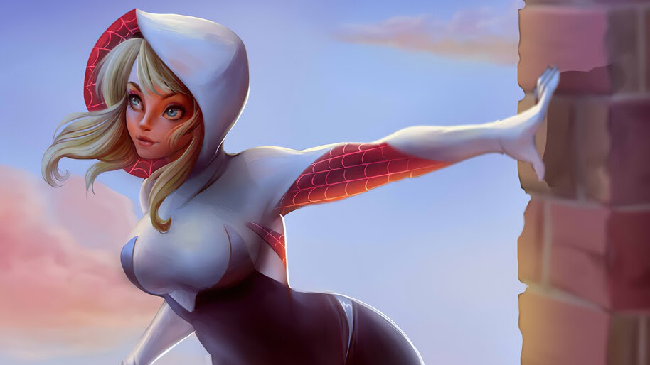 Spider-Gwen, Art, Marvel, 4K, #4.2298