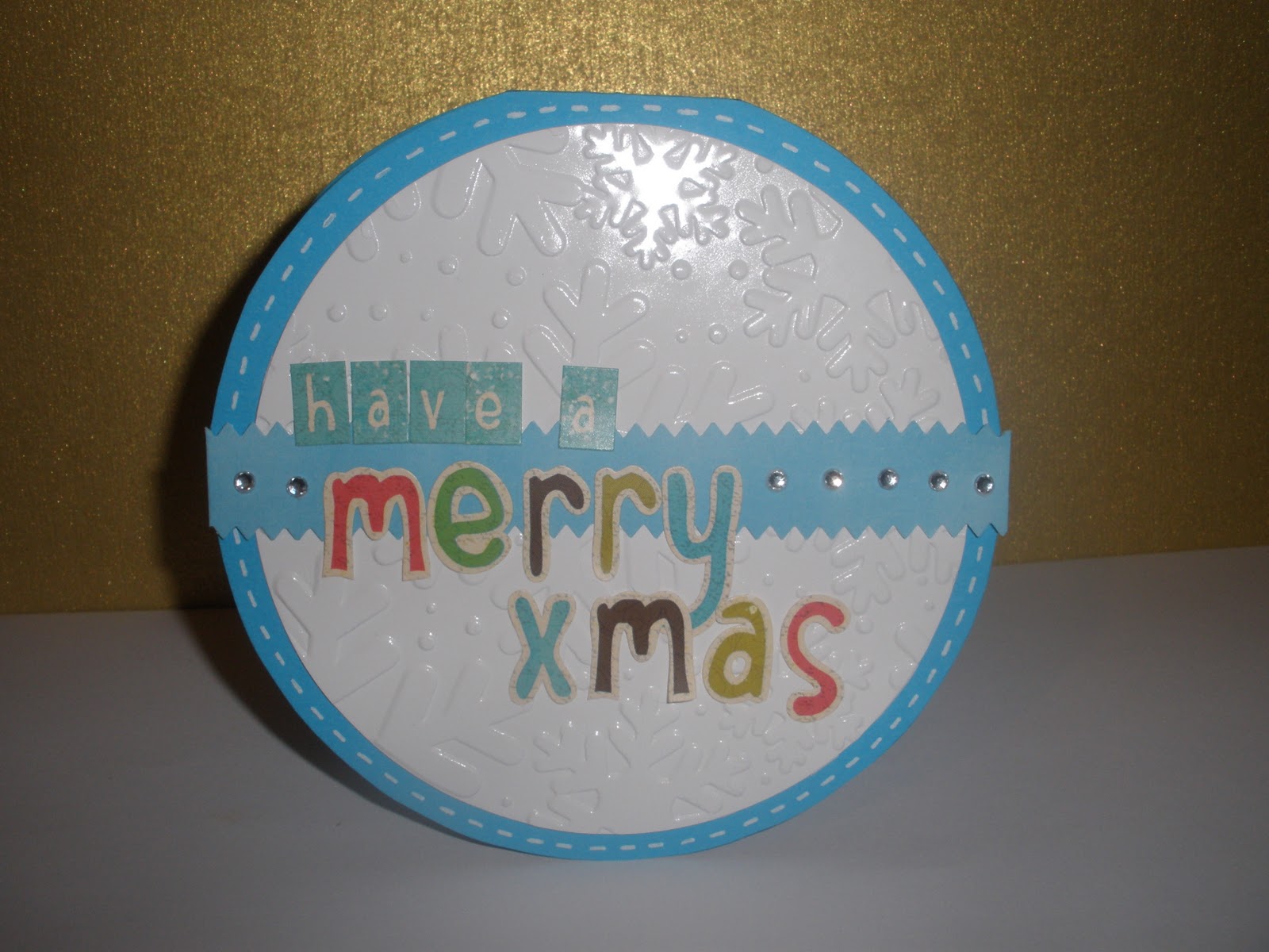 Angeliki's crafts round Christmas cards