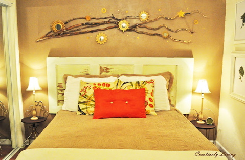 Please pin from the original source: http://www.creativelylivingblog.com/2012/06/whimsical-branch-wall-art.html
