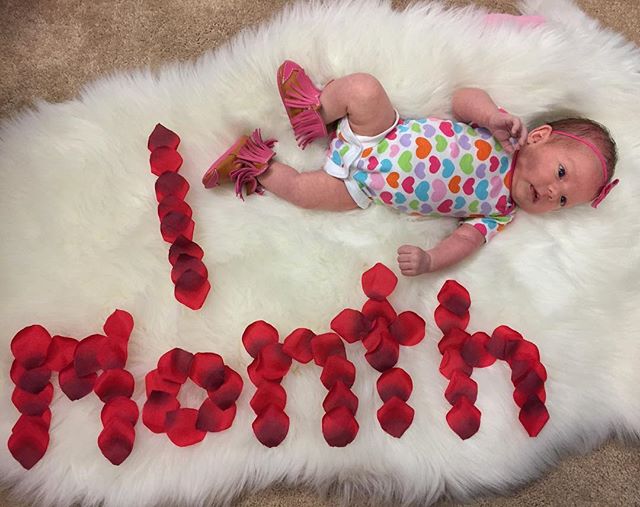 celebrating 1 month old baby