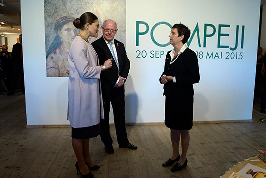 Crown Princess opened the exhibition Pompeii at Millesgården at Lidingö.