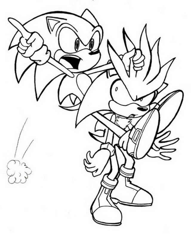 PZ C: sonic para colorear