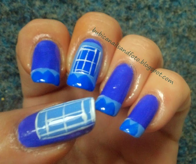 simple nails 1679 Play Tennis Day , tennis court nail art