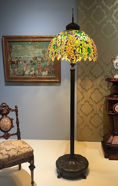 Milwaukee Art Museum: "Laburnum" Floor Lamp, designed by Clara Driscoll and produced by Tiffany Studios (ca. 1910)