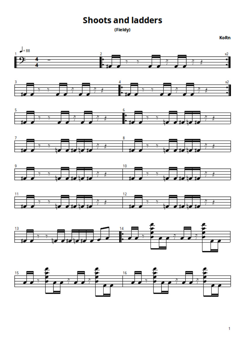 Glazbena kutija 1 Korn Shoots And Ladders