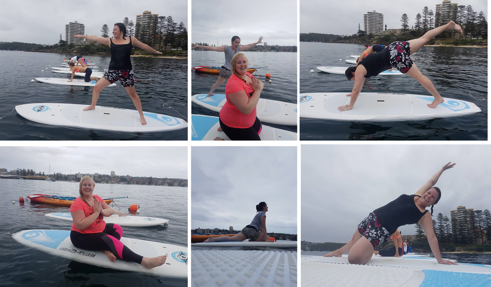 Sarah + Laura SUP Yoga Sydney, Australia