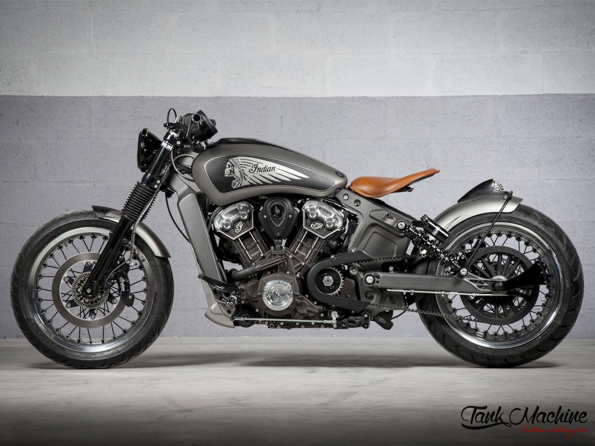 Hell Kustom Indian Scout By Tank Machine