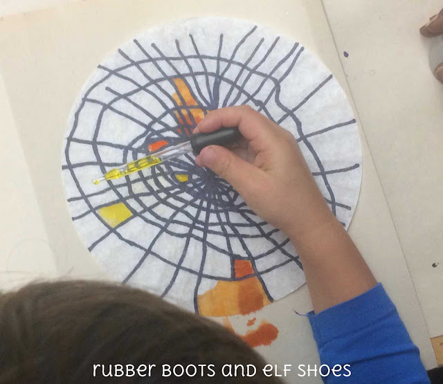 coffee filter spider webs rubber boots and elf shoes