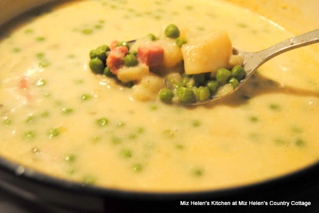 Creamy Ham and Pea Soup at Miz Helen's Country Cottage