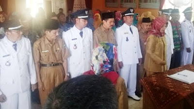 Kepala Dinas DPMD Padang Pariaman Pimpin Sertijab Walinagari se Kecamatan Patamuan