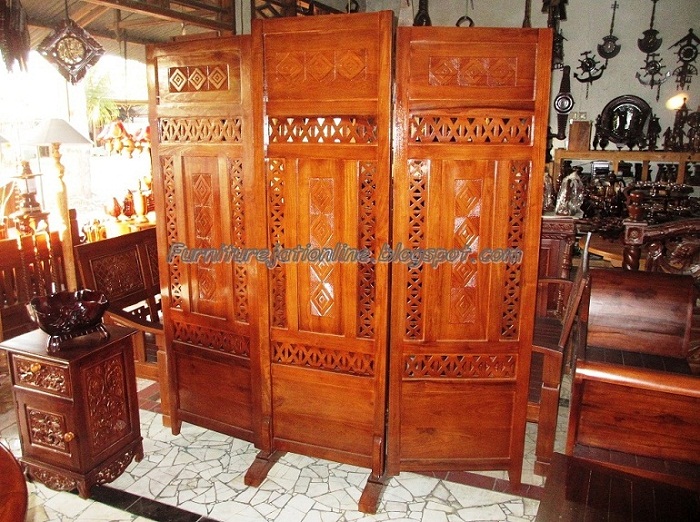 Sekat Ruangan Dari Kayu Jati - Furniture Jati