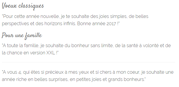 texte carte de voeux bonne annee original