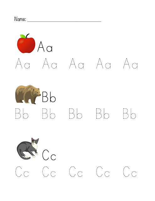 Printable ABC Tracing Worksheet | The Crafty Teacher