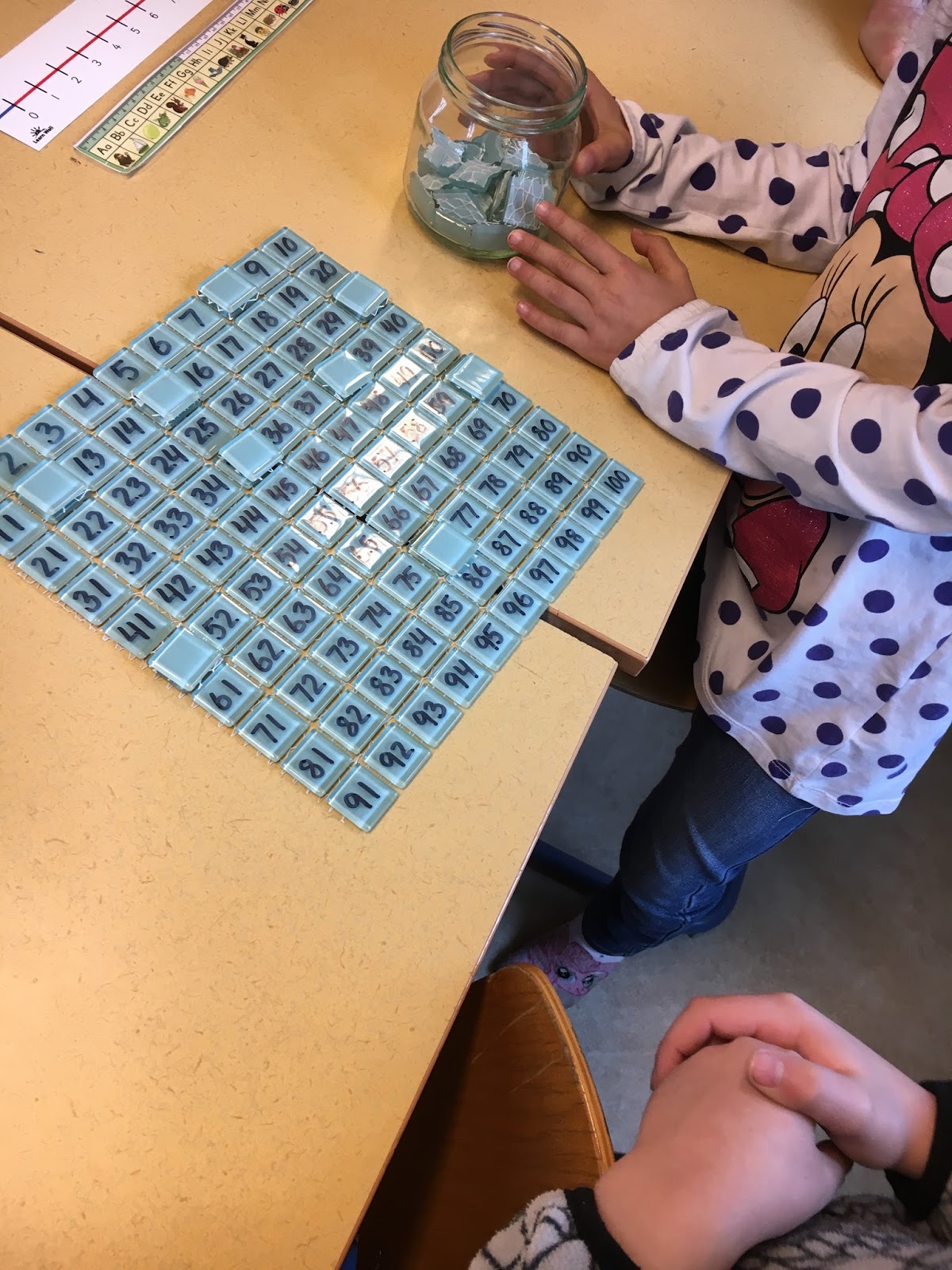 2010 - Årskurs 1 på Gullviksskolan: 100-rutan