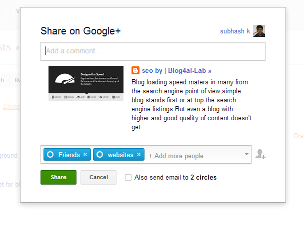 Disable Google Popup Sharing In Blogger
