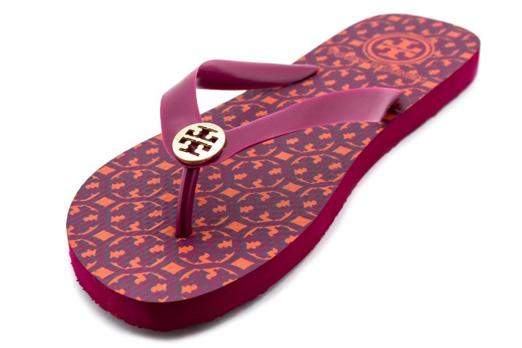 tory burch red flip flops