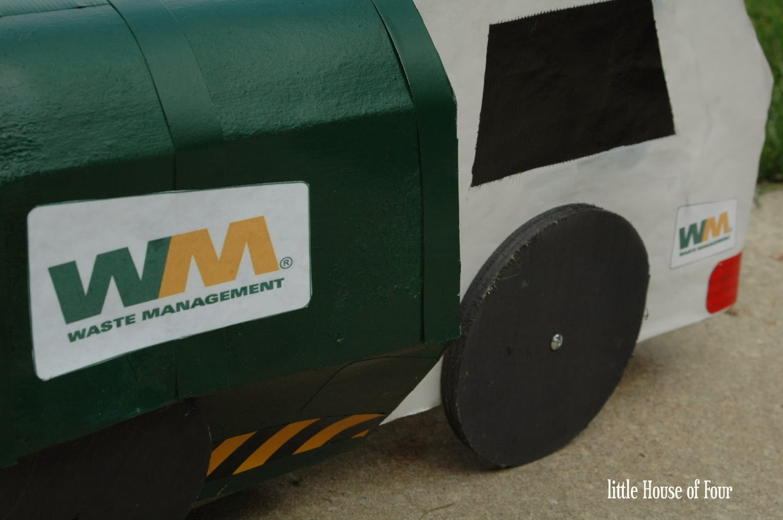 How to Make a DIY Trash Truck Costume Little House of Four Creating a beautiful home, one