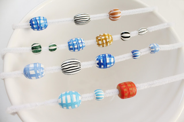 Painted Wood Beads