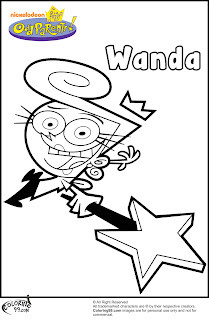 fairly odd parents wanda coloring pages