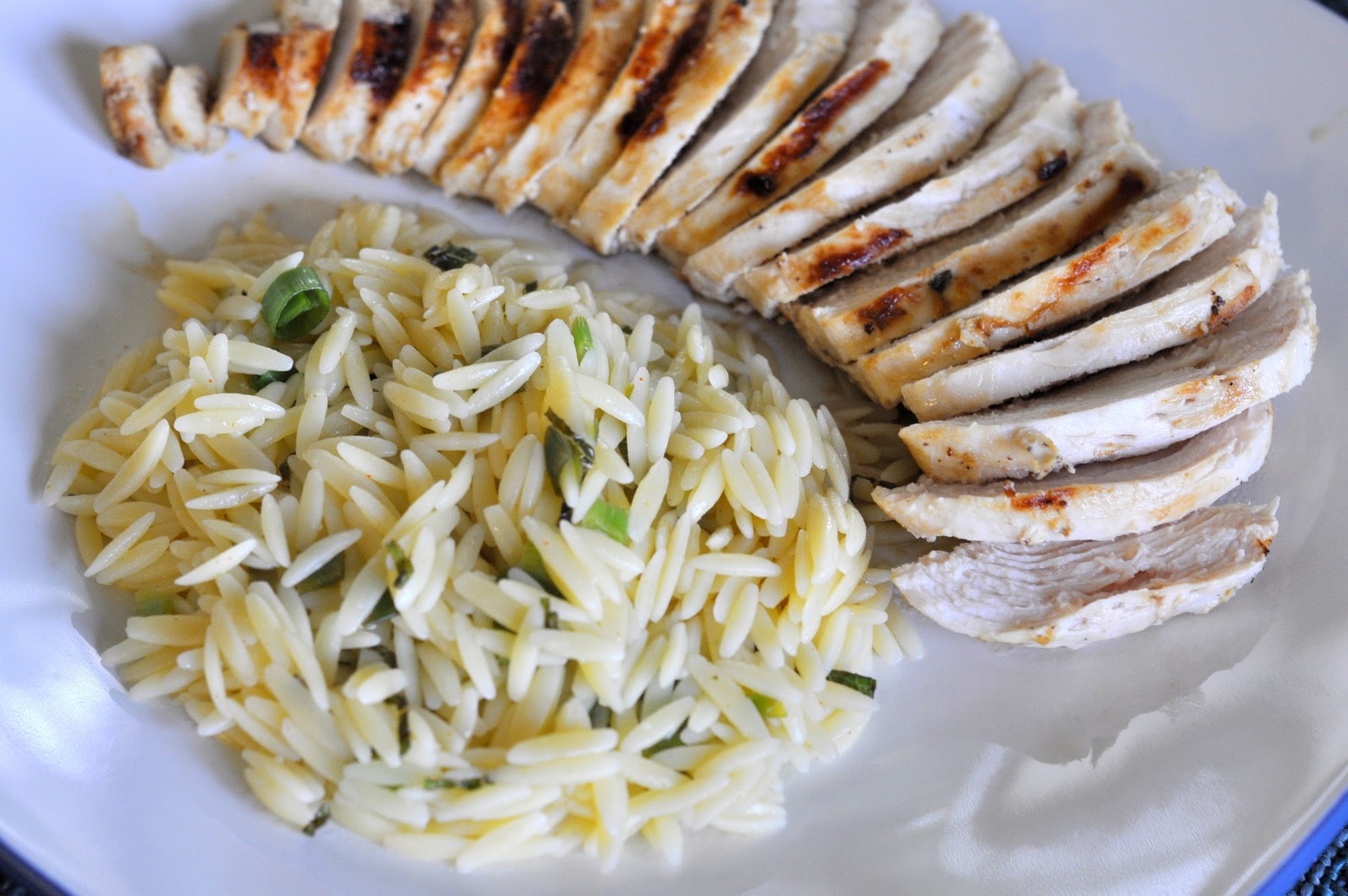 Grilled Chicken with Lemon Orzo Pasta Taste As You Go