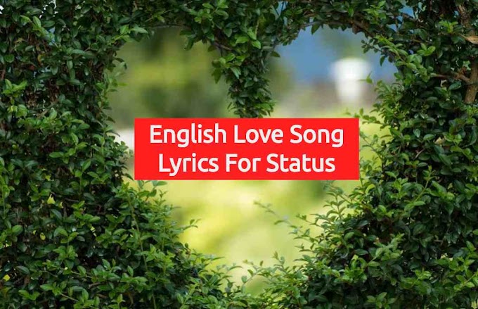 English Love Song Lyrics For WhatsApp status | English Song Lines for a Status