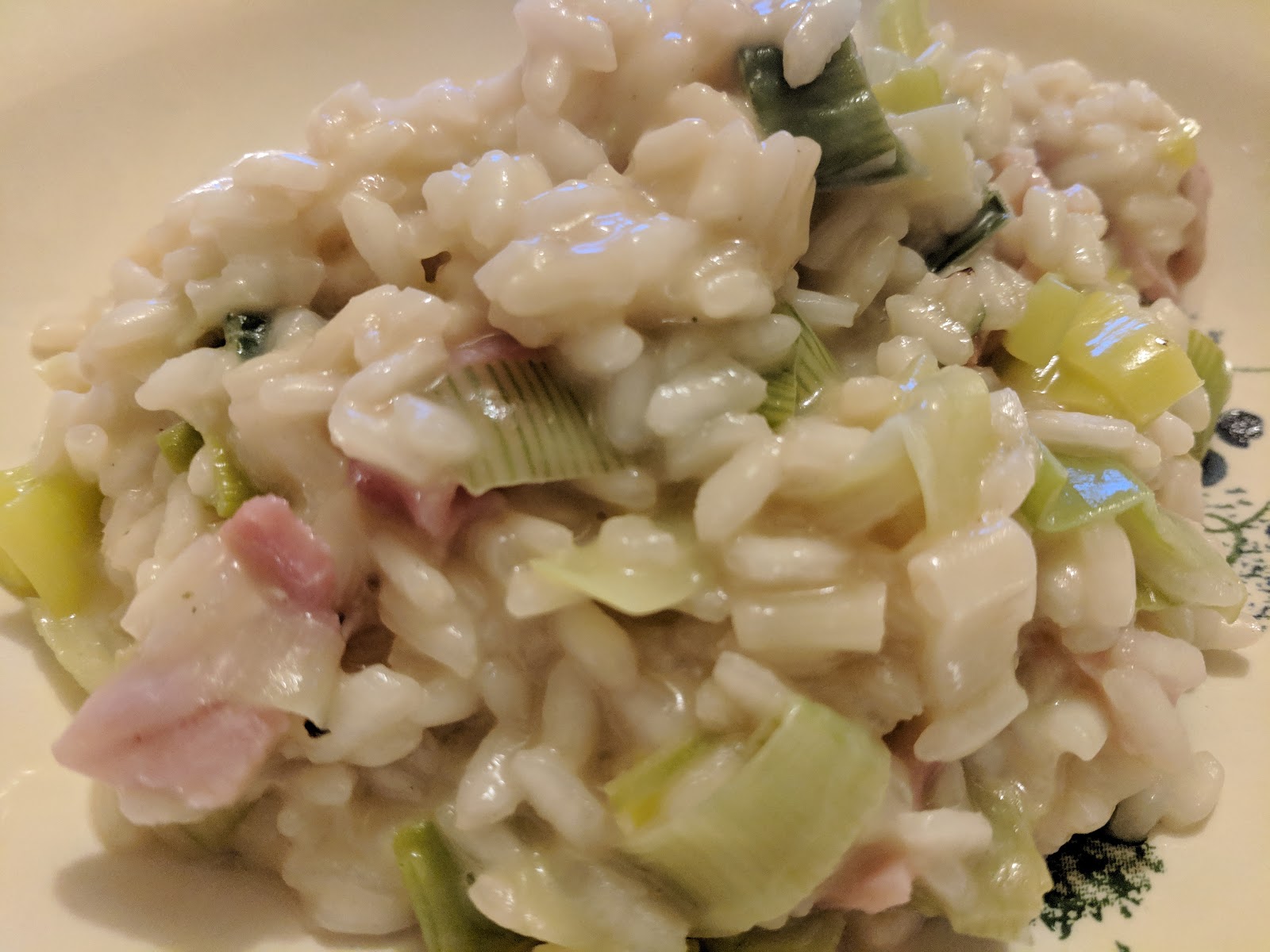 JibberJabberUK Bacon and leek risotto