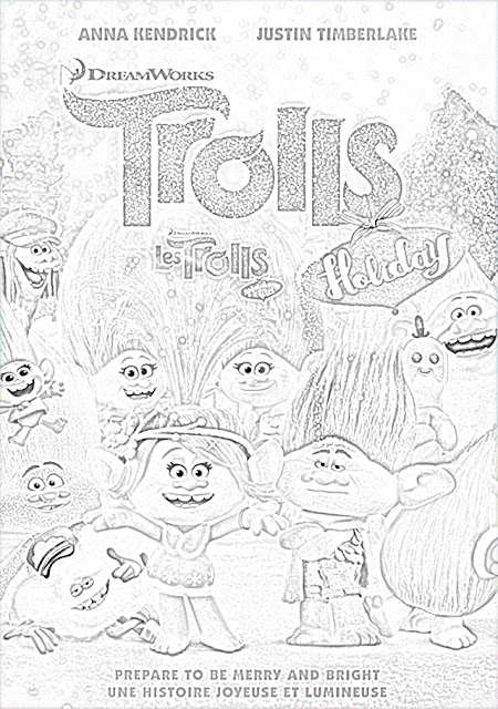 The Holiday Site: DreamWorks Trolls Christmas Coloring Pages Free and ...