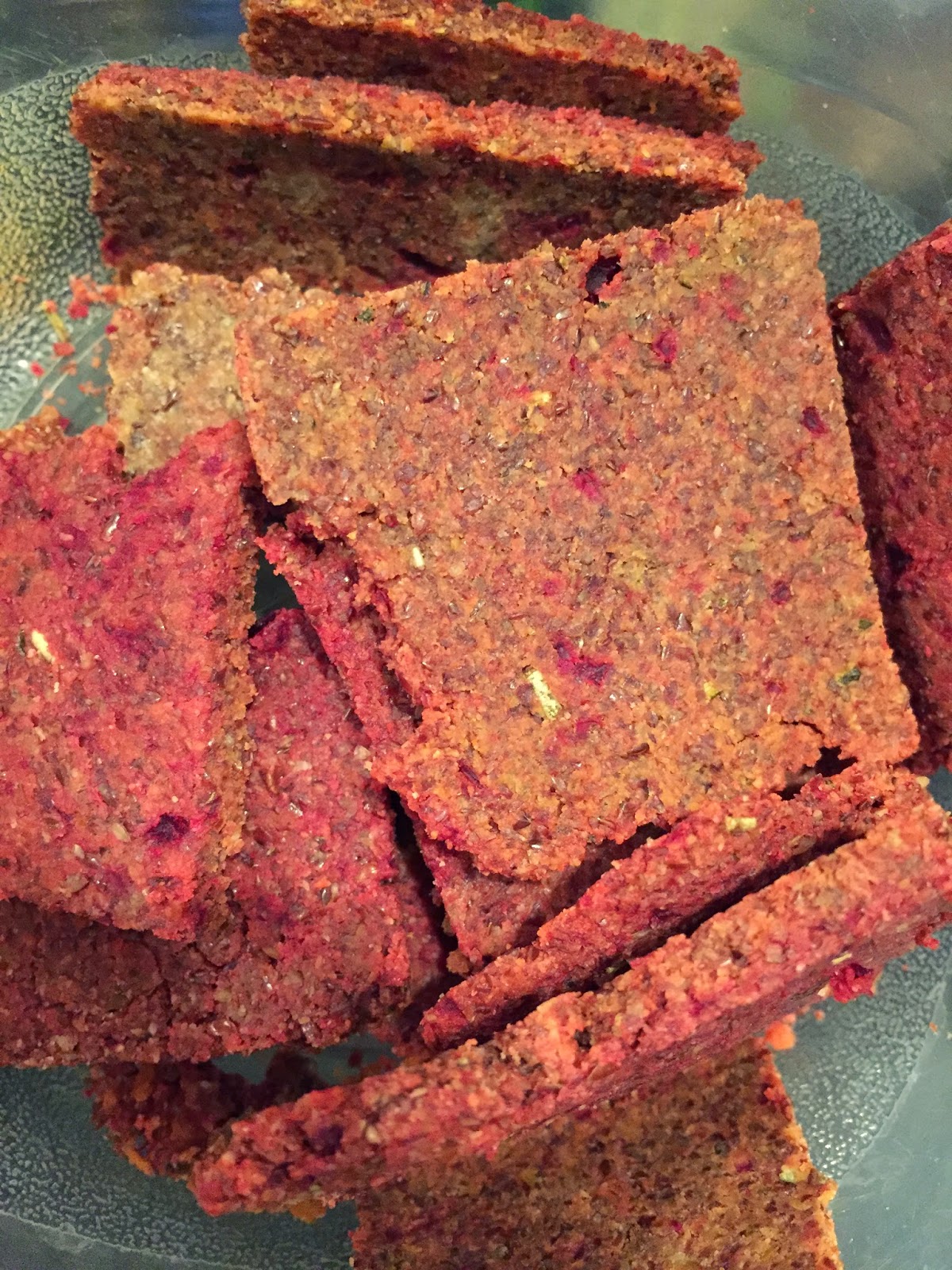 Eating Paleo/Low Carb (Ketogenic) Beet and Rosemary Almond Flax Seed