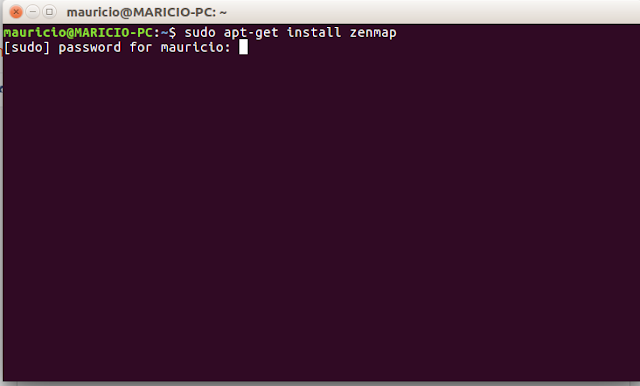 como descargar instalar y correr zenmap en linux ubuntu desde terminal