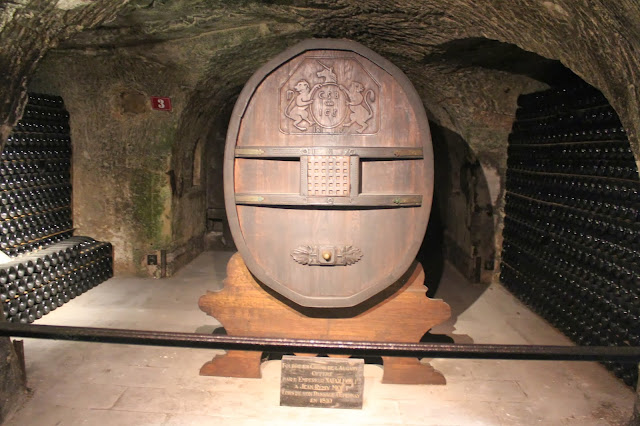 Cave tour at Moet & Chandon, Epernay, France