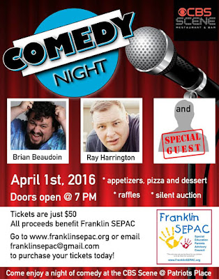 Comedy Night on Apr 1 - Yes, a great fund raising event!