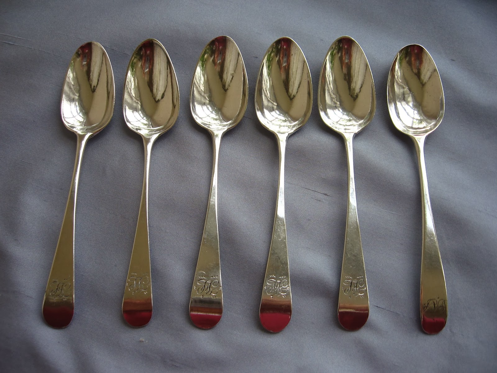 Silver Ladles SILVER TEA SPOONS & HALLMARKS by