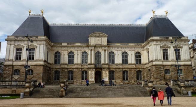 Palacio el Parlamento de Bretaña en Rennes.