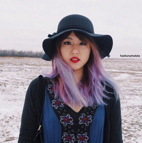 Asian Purple Hair 97