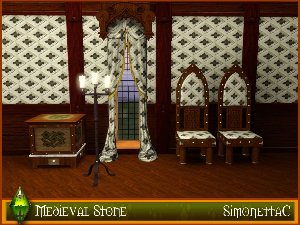 My Sims 3 Blog: Medieval Walls and Floors by SimonettaC