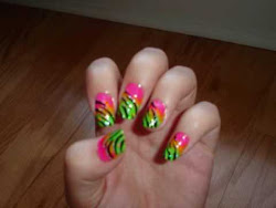 zebra nail designs nails acrylic neon pink tatto tattoos labels