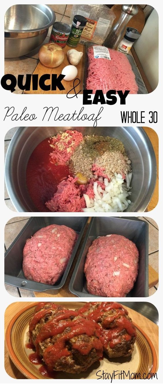 Easy Paleo Homestyle Meatloaf