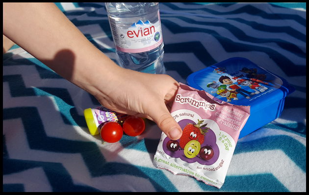 Strawberry flavoured dried cranberries and raisins from Scrummies - perfect snack for kids on the go